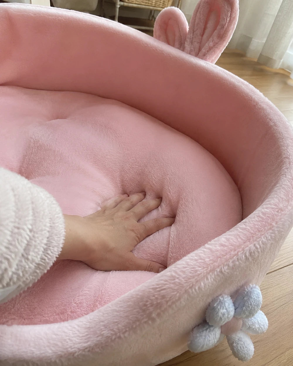 Raised Bolster Calming Dog Bed - view 10