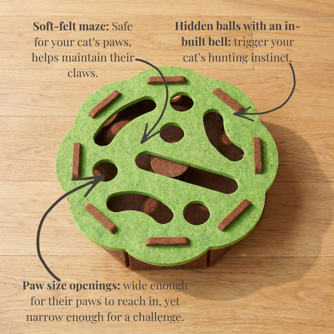 Cat Enrichment Puzzle Toy with Bell Balls - view 10