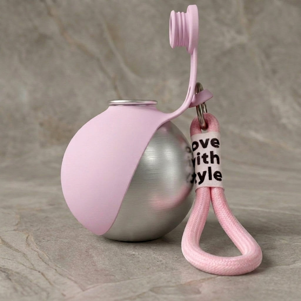 Portable 2-in-1 dog water bottle with bowl
