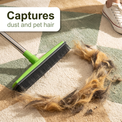 Rubber pet hair removal broom image 1
