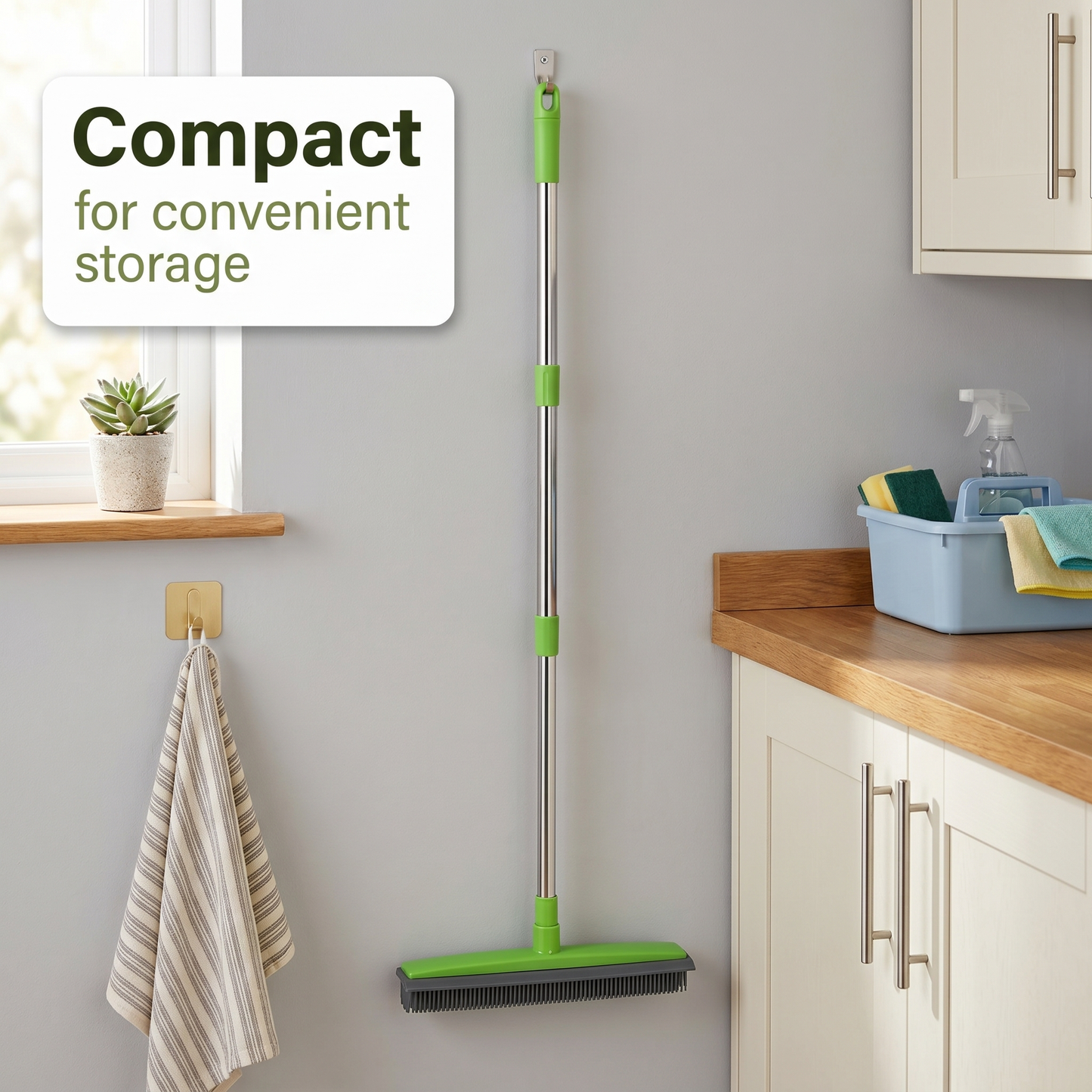 Rubber pet hair removal broom image 6