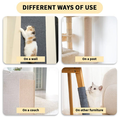 Self-Adhesive Cat Scratch Carpet for Furniture