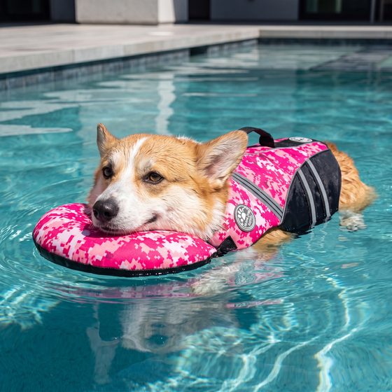 Dog Life Jacket with Padded Chin Float - main-11