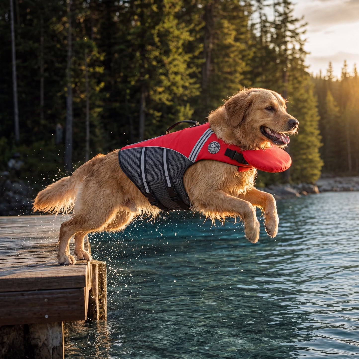 Dog Life Jacket with Padded Chin Float - main-20