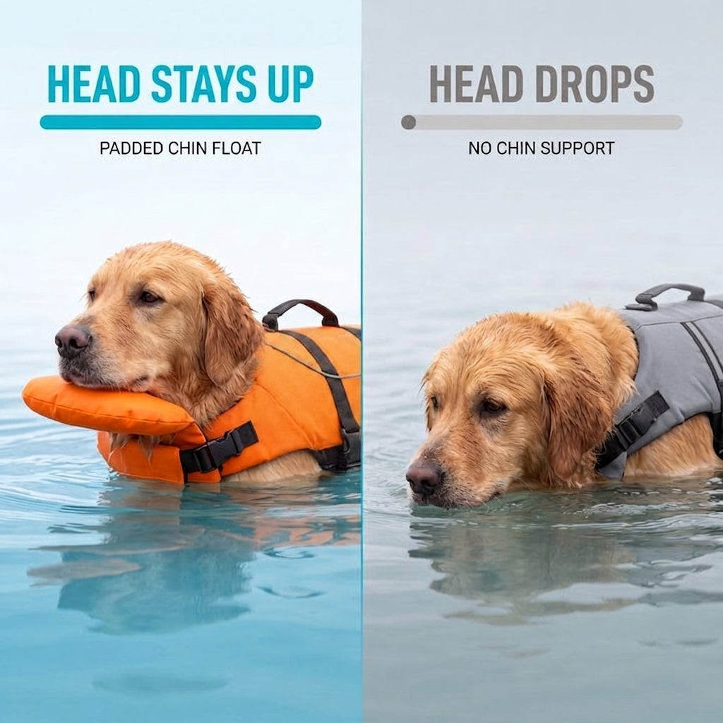 Dog Life Jacket with Padded Chin Float - main-4