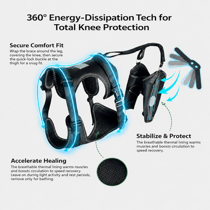 Dual-leg hinged knee brace harness for dogs