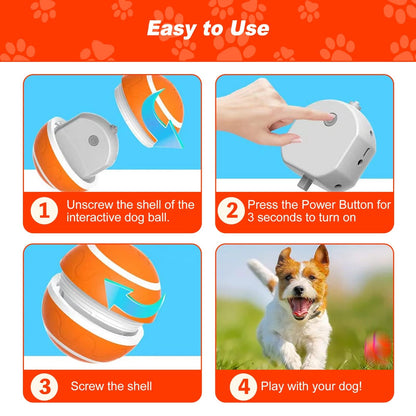 Motion-activated bouncing dog ball view 10