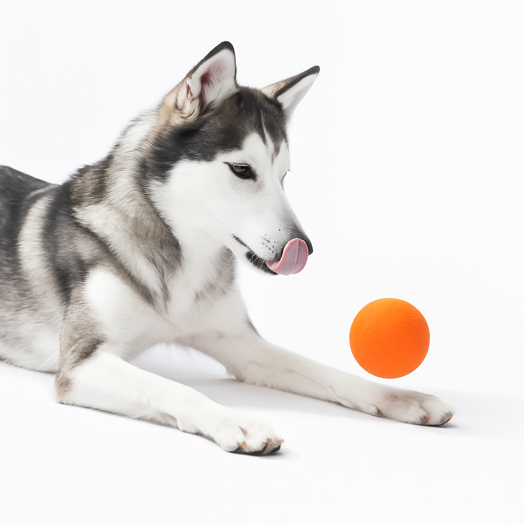Motion-activated bouncing dog ball view 12