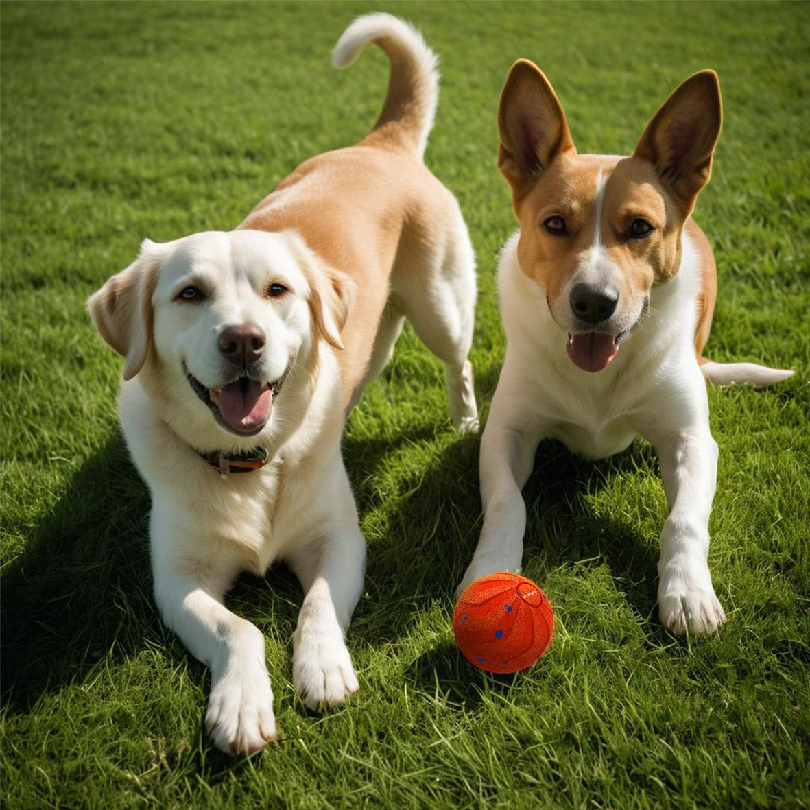 Motion-activated bouncing dog ball view 16