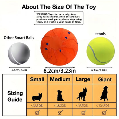 Motion-activated bouncing dog ball view 3