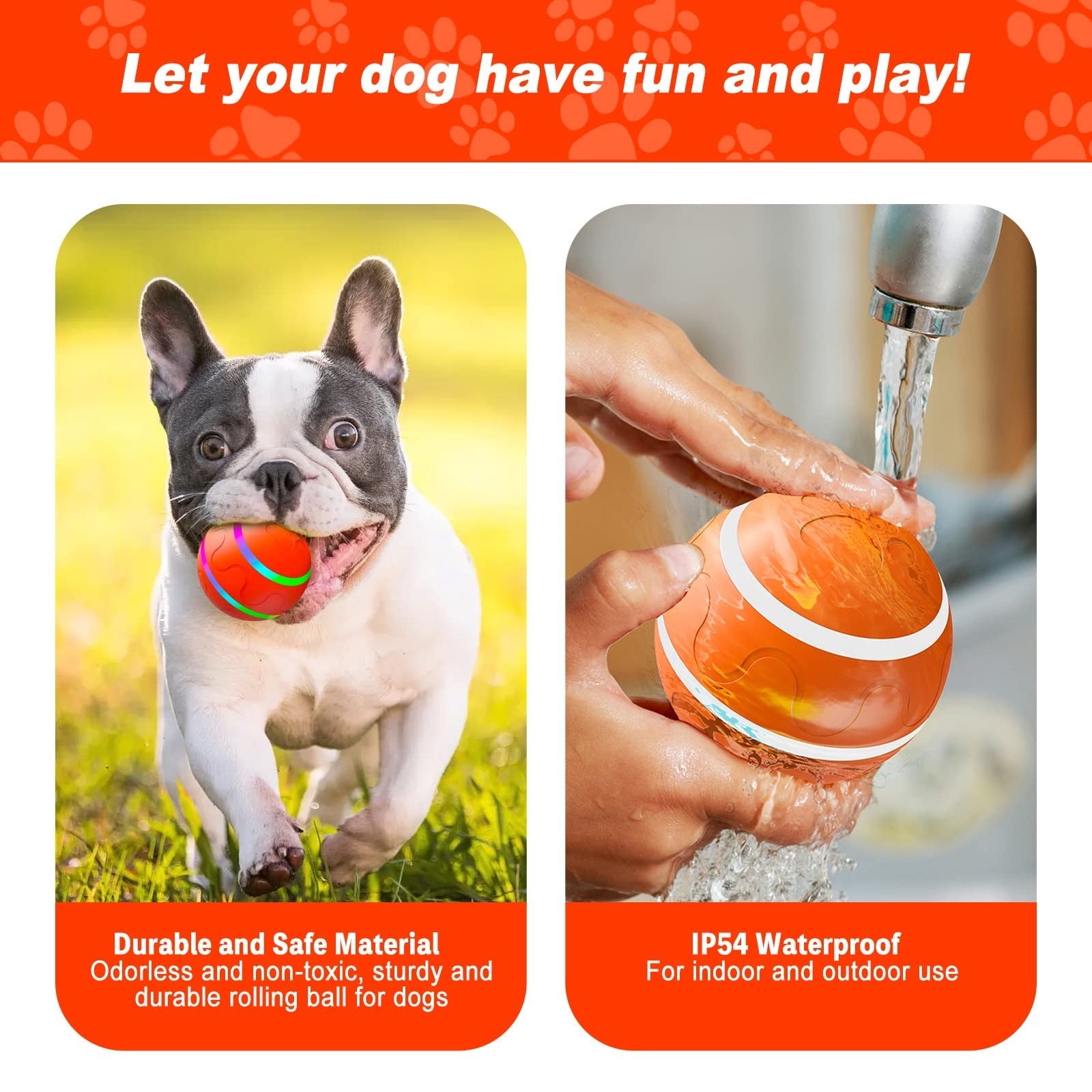 Motion-activated bouncing dog ball view 7