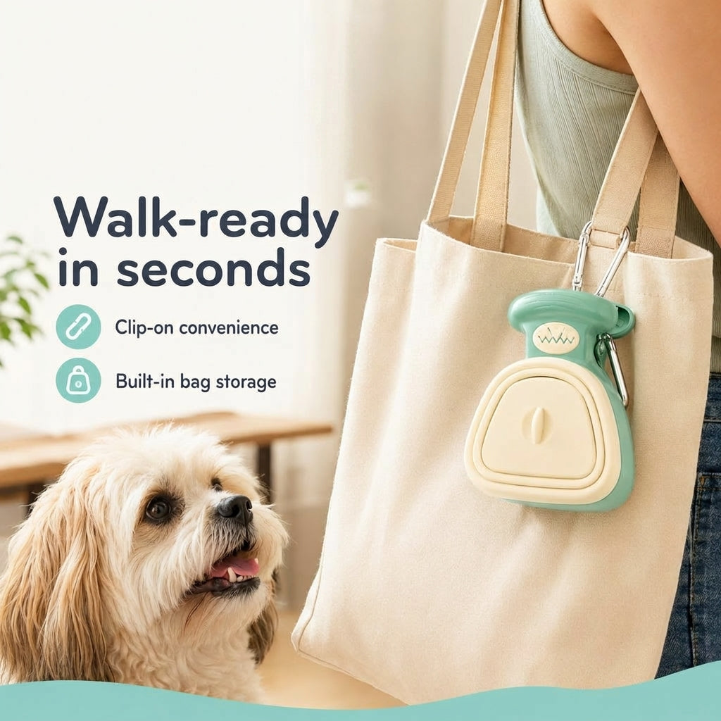 Foldable Dog Poop Scooper with Bag Dispenser - image 9