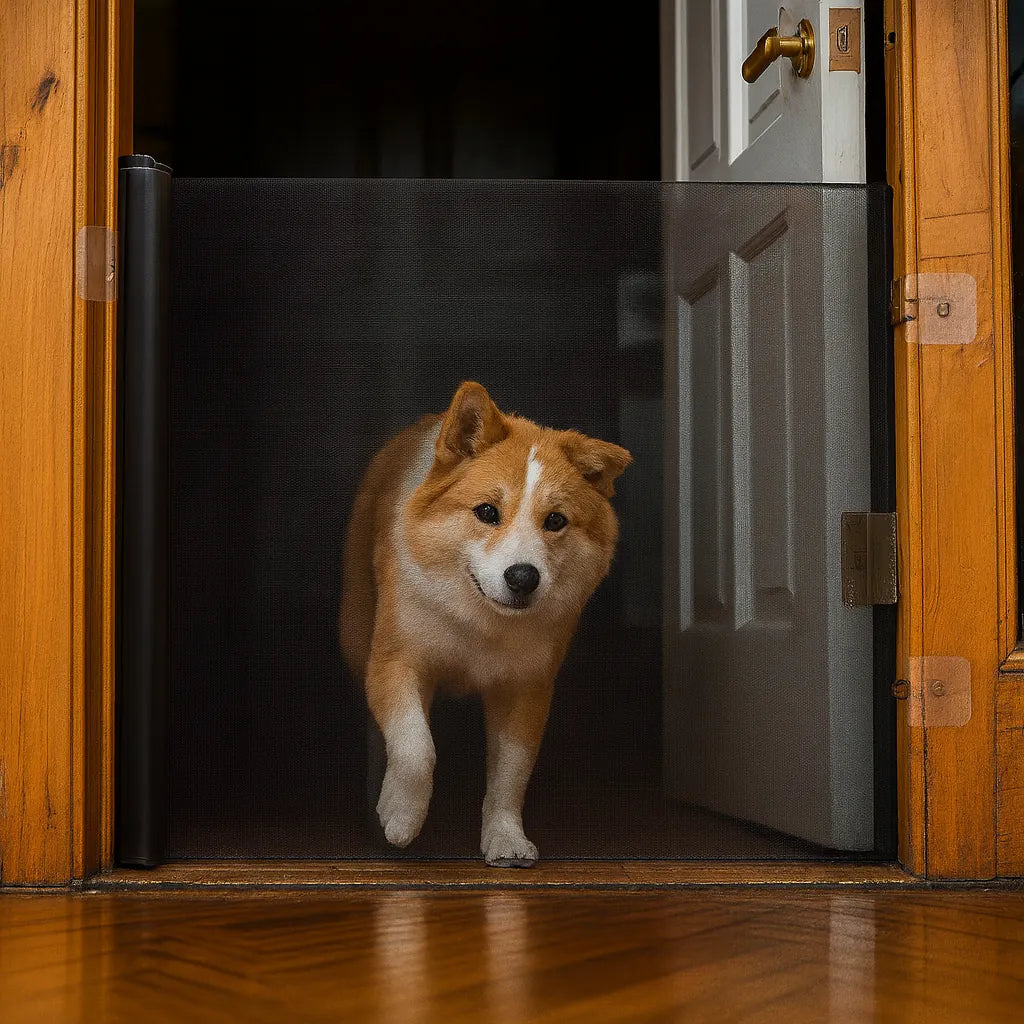 Retractable Mesh Pet Gate, No Drill Required