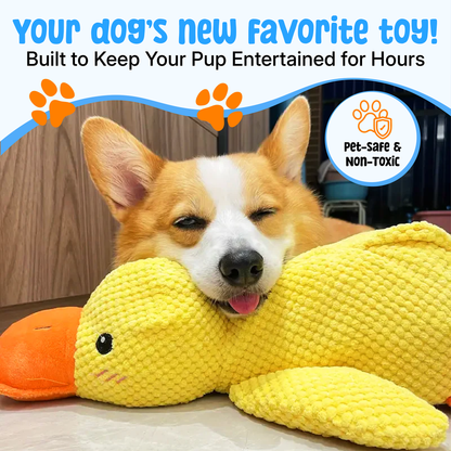 Durable Squeaky Duck Plush Toy for Dogs - image 4