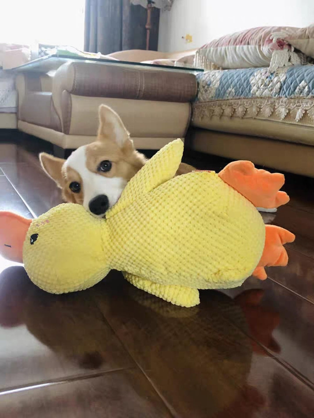Durable Squeaky Duck Plush Toy for Dogs - image 8