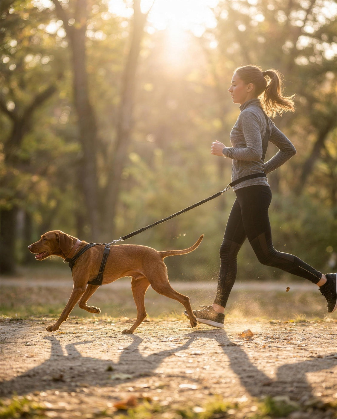 Hands-Free Bungee Dog Leash