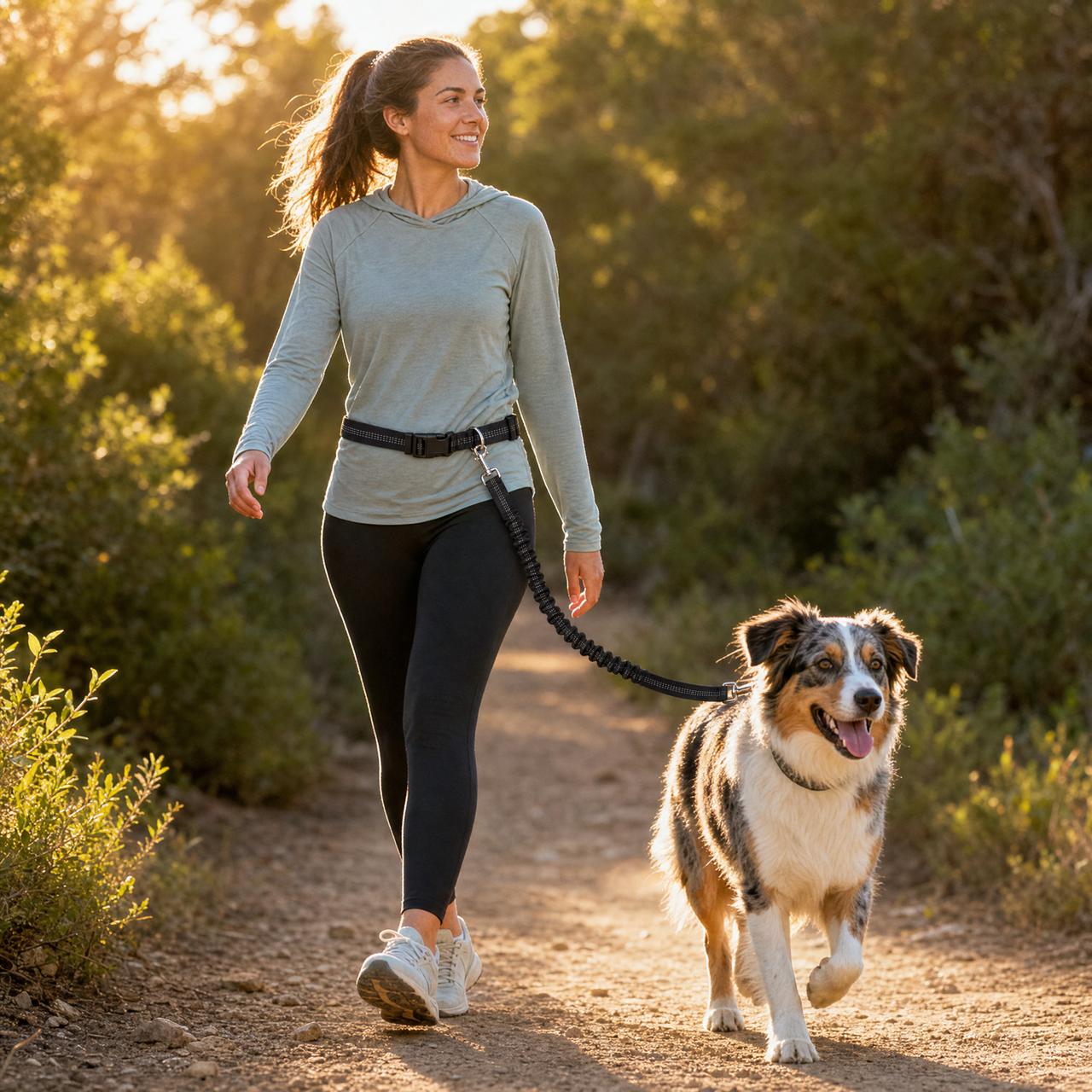 Hands-Free Bungee Dog Leash