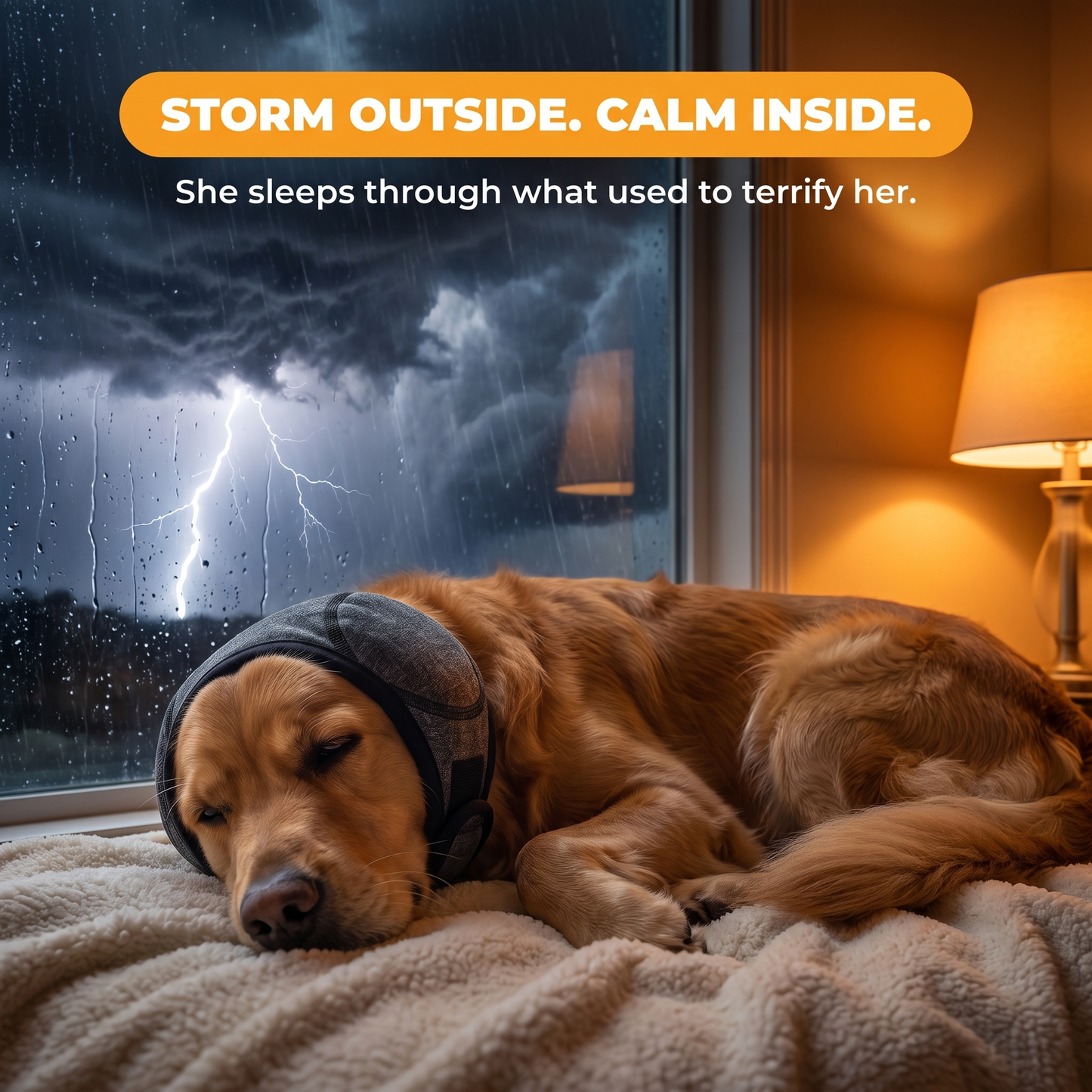 Dog noise-muffling ear hood - image 2