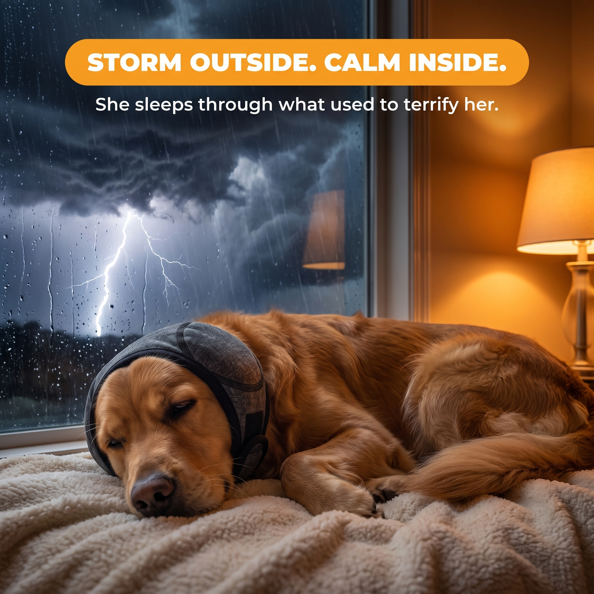 Dog noise-muffling ear hood - image 2