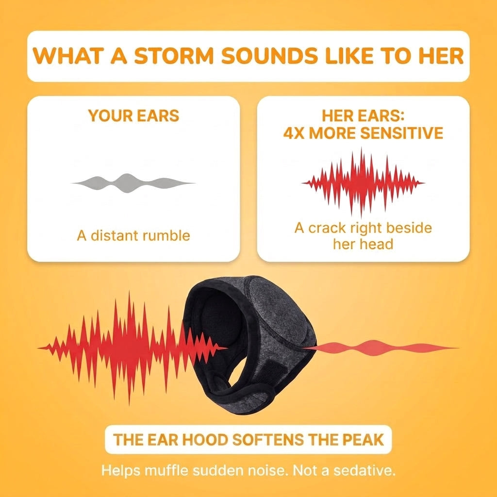 Dog noise-muffling ear hood - image 5