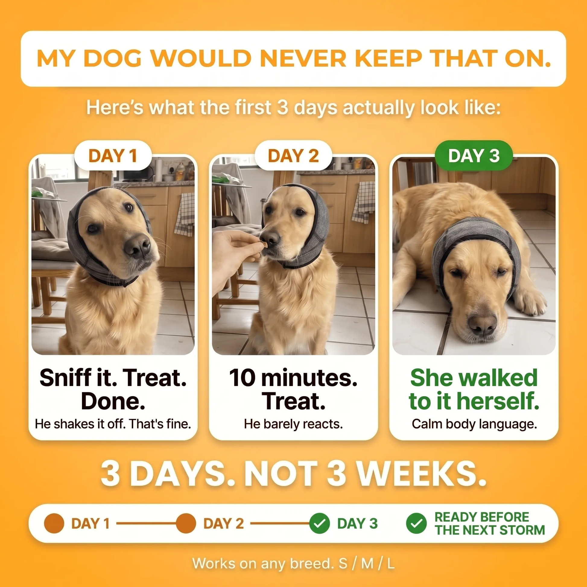 Dog noise-muffling ear hood - image 8