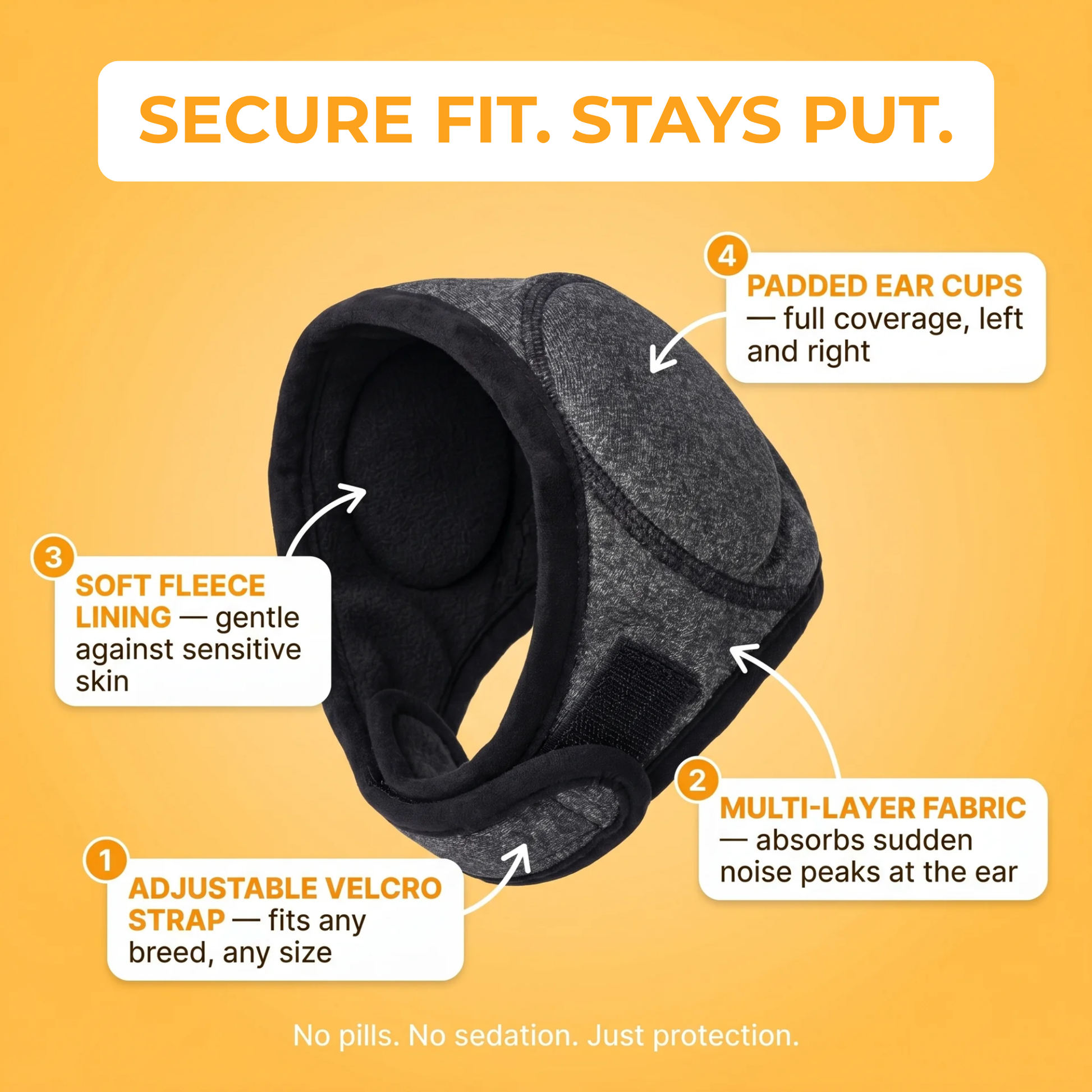 Dog noise-muffling ear hood - image 9