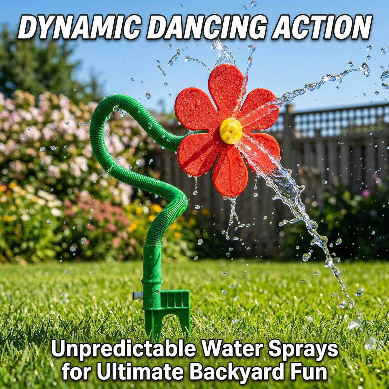 Dancing Daisy Dog Sprinkler for Backyard Play - view 3