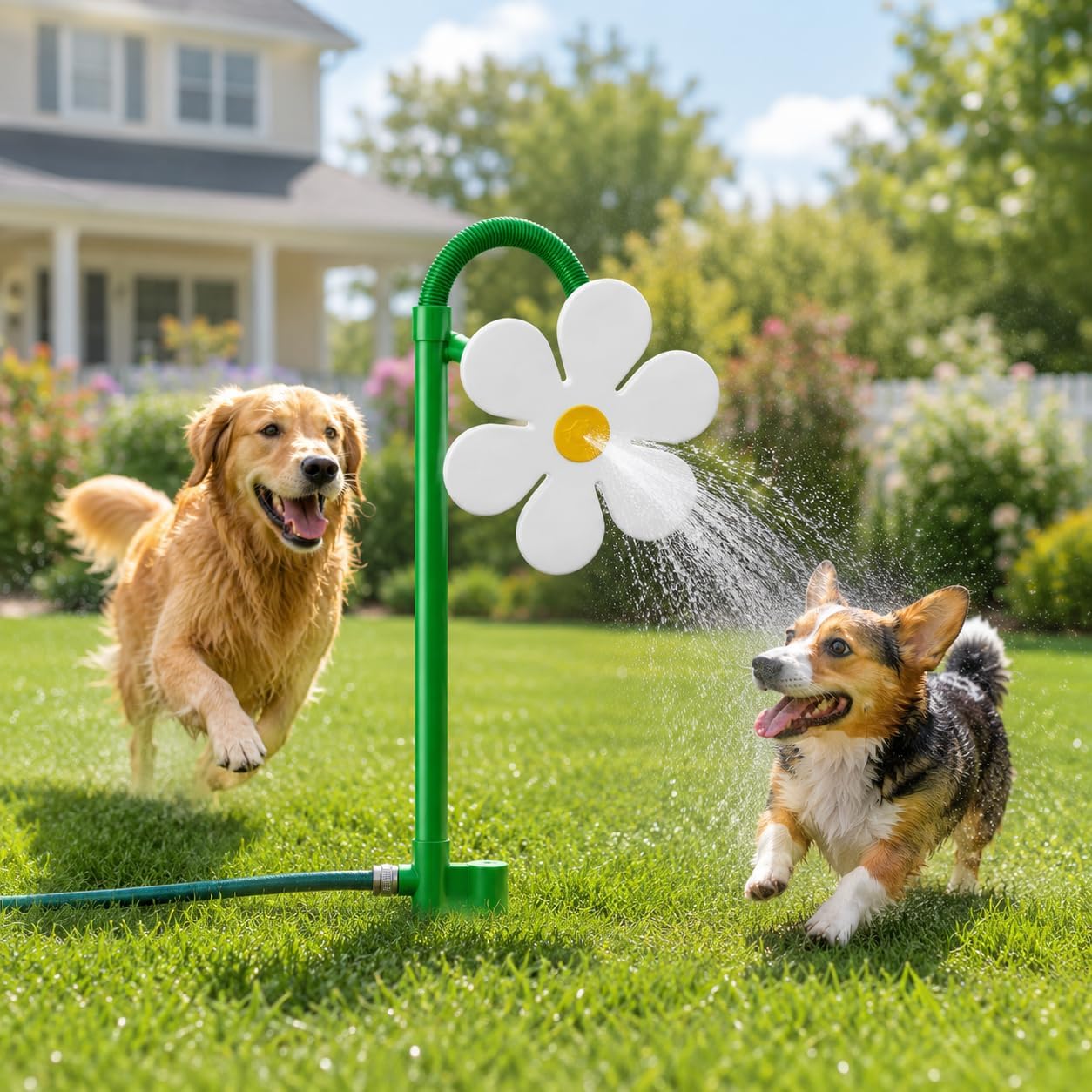Dancing Daisy Dog Sprinkler for Backyard Play - view 5