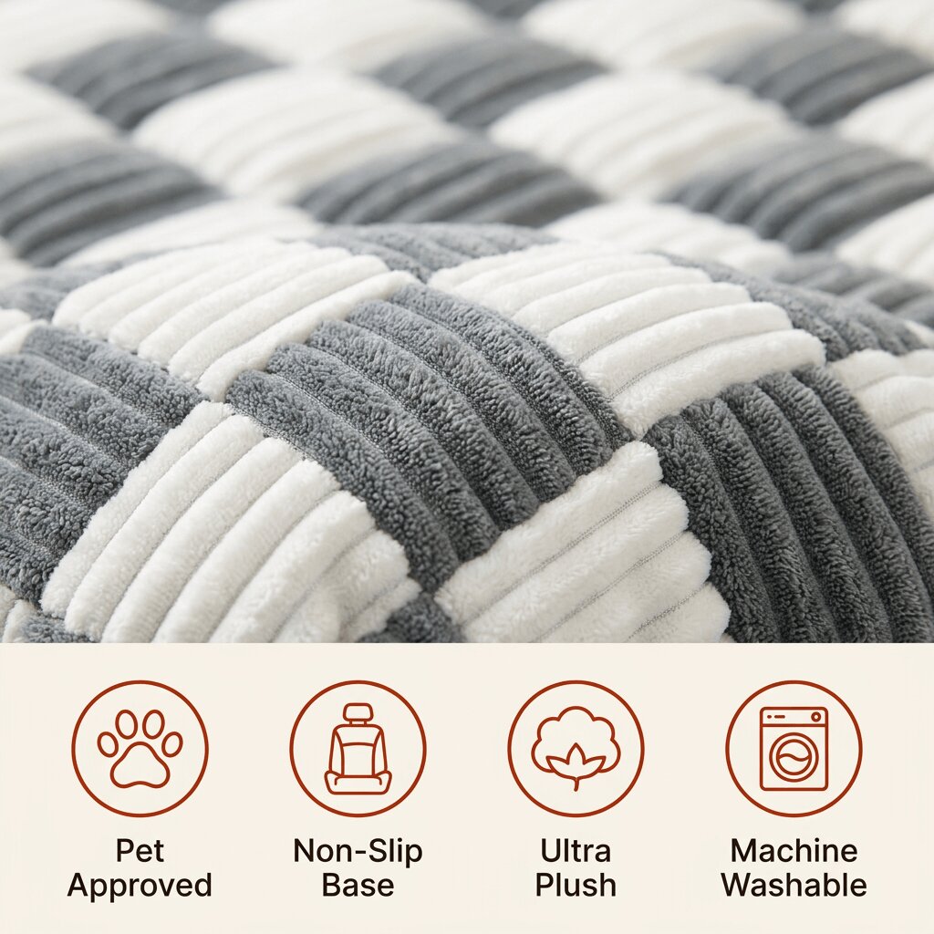 4-in-1 dog car seat cushion