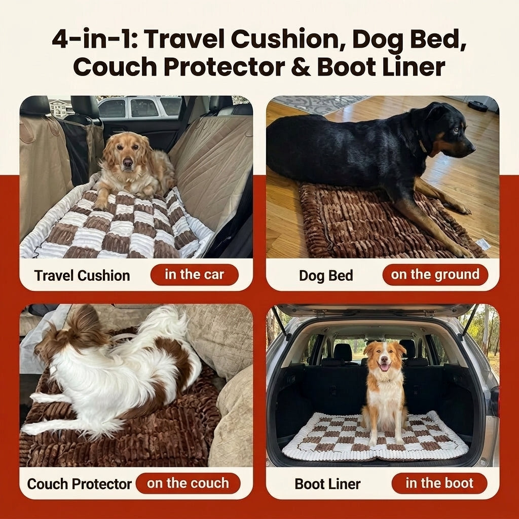 4-in-1 dog car seat cushion