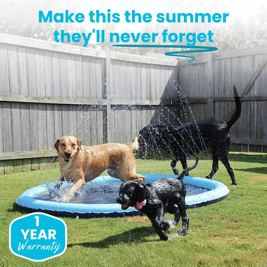 Dog Splash Pad with Adjustable Sprinkler - Photo 1