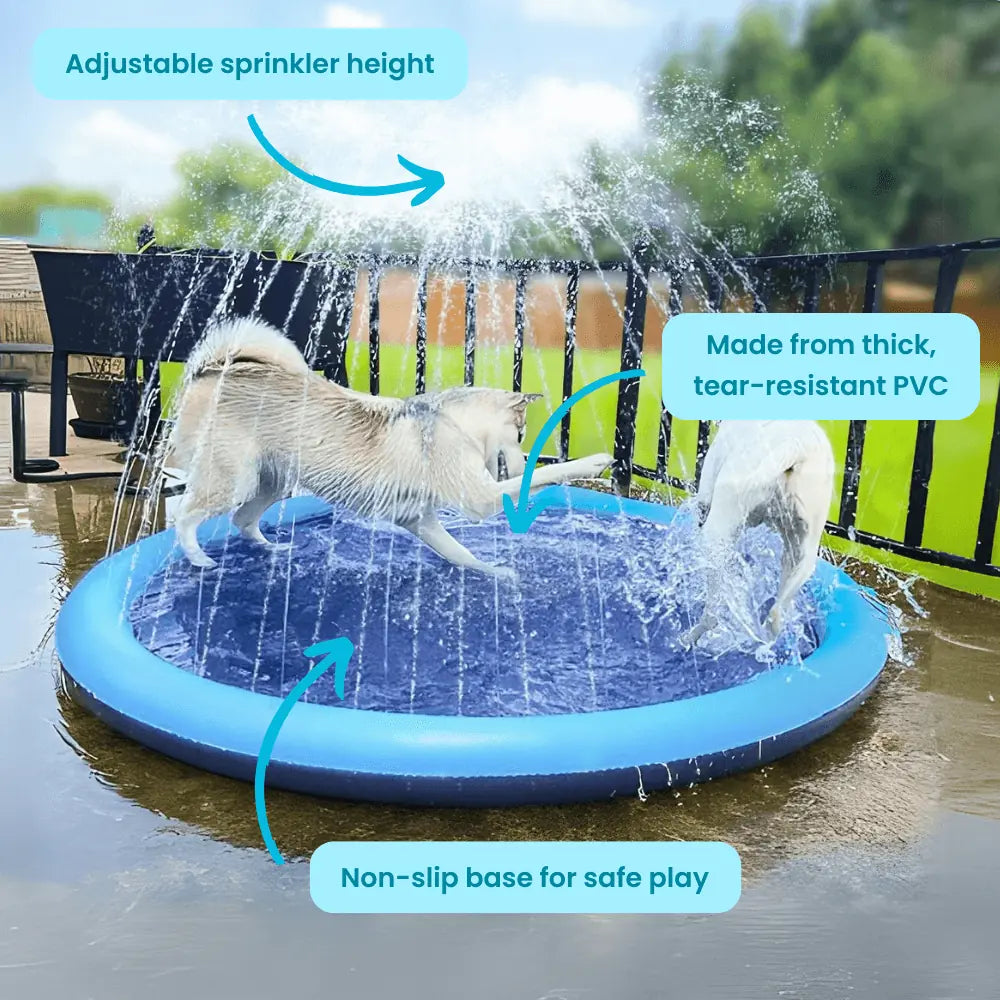 Dog Splash Pad with Adjustable Sprinkler - Photo 2