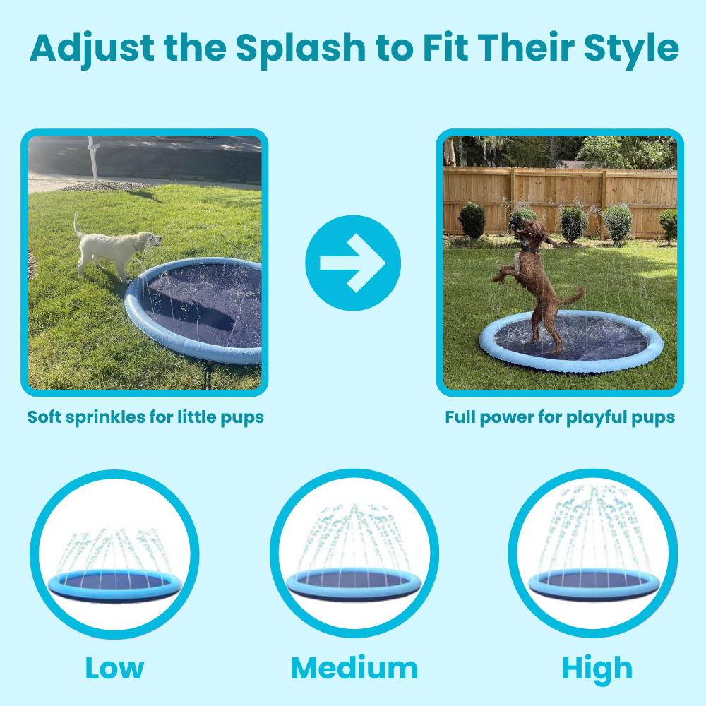 Dog Splash Pad with Adjustable Sprinkler - Photo 5