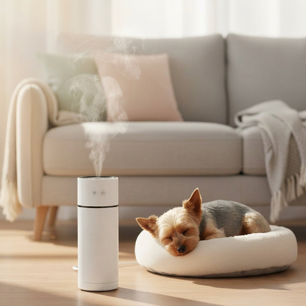 Quiet Ultrasonic Dog Humidifier for Small Breeds
