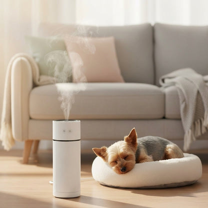 Quiet Ultrasonic Dog Humidifier for Small Breeds