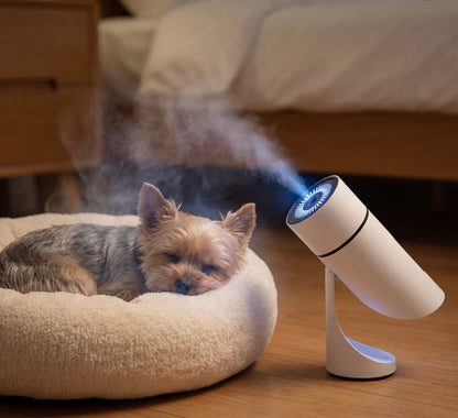 Quiet Ultrasonic Dog Humidifier for Small Breeds