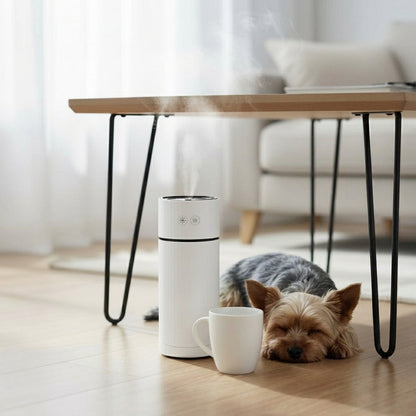 Quiet Ultrasonic Dog Humidifier for Small Breeds
