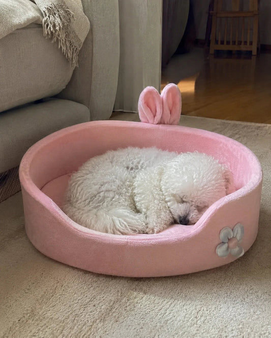 Raised Bolster Calming Dog Bed - view 1
