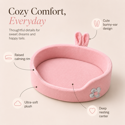 Raised Bolster Calming Dog Bed - view 4