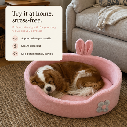 Raised Bolster Calming Dog Bed - view 7
