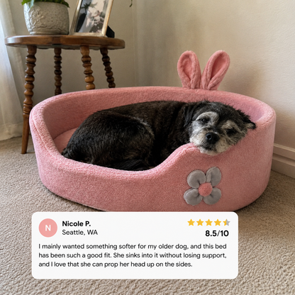 Raised Bolster Calming Dog Bed - view 8