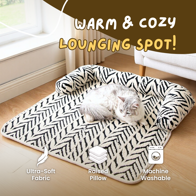 Plush Sofa Cover Cat Bed Mat