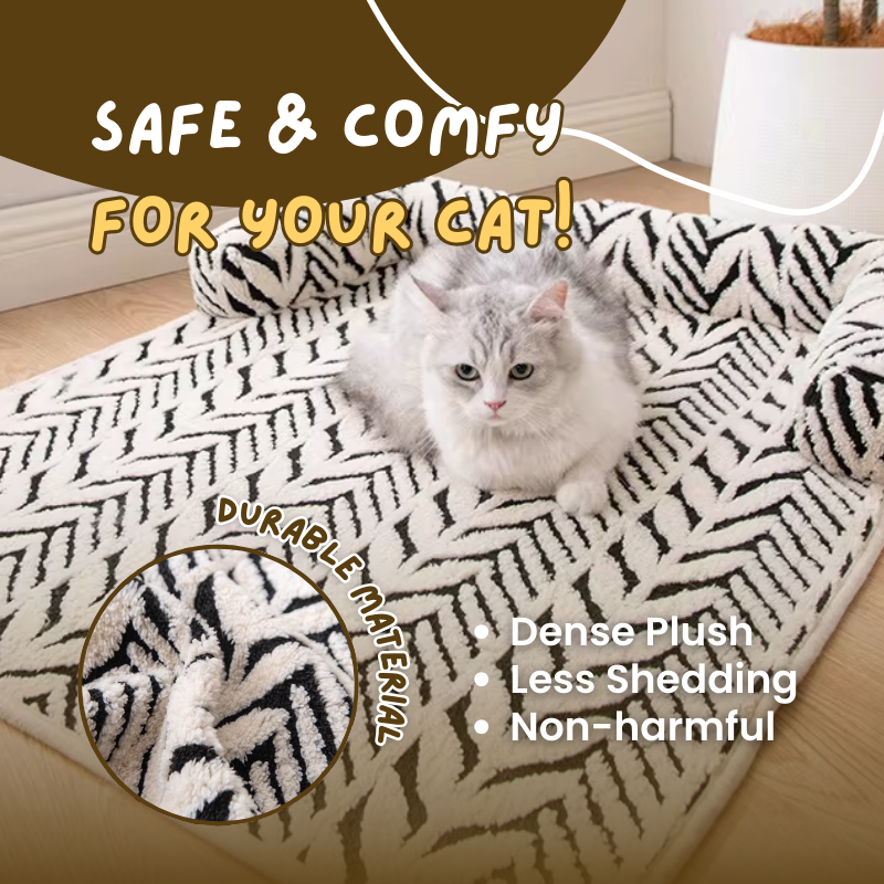 Plush Sofa Cover Cat Bed Mat