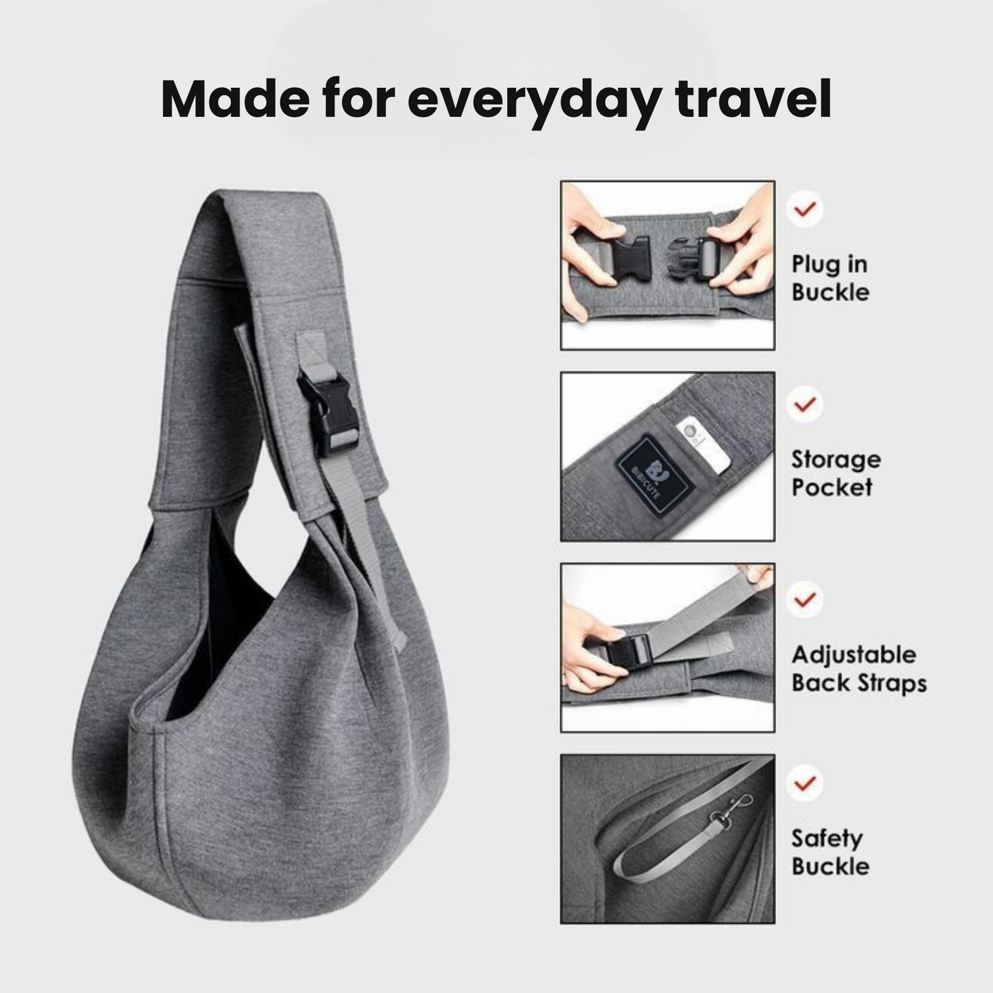 Pet sling carrier image 4