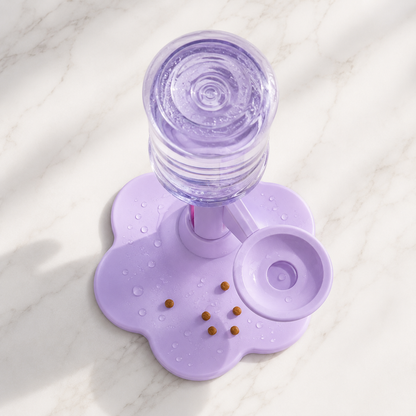 Auto-Refill Elevated Pet Water Fountain - flower base
