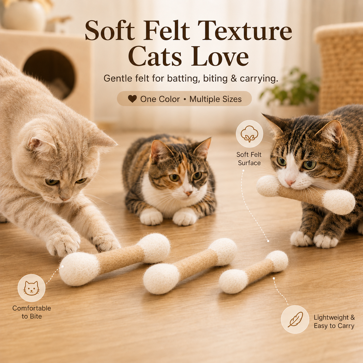 Soft Wool Felt Cat Toy for Daily Play - image 18