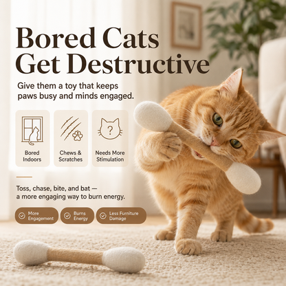 Soft Wool Felt Cat Toy for Daily Play - image 2