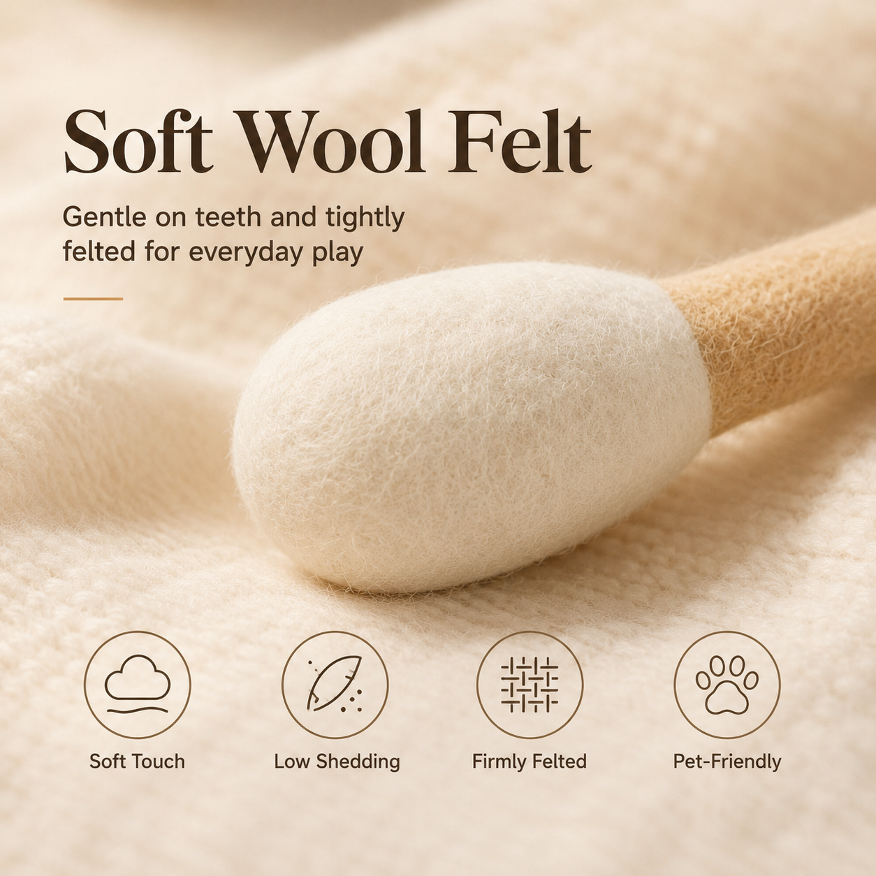 Soft Wool Felt Cat Toy for Daily Play - image 5