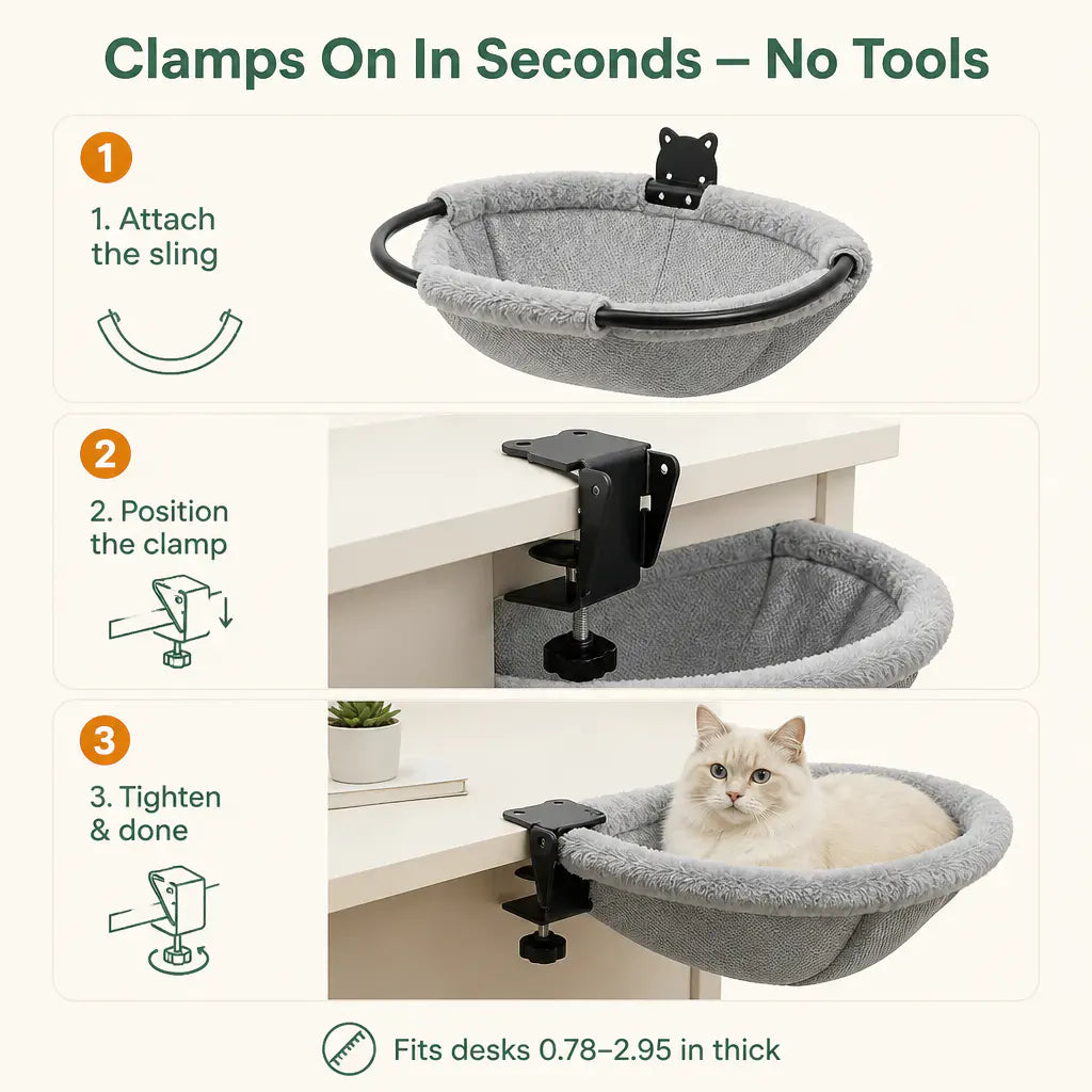 Folding Cat Desk Hammock product image 7