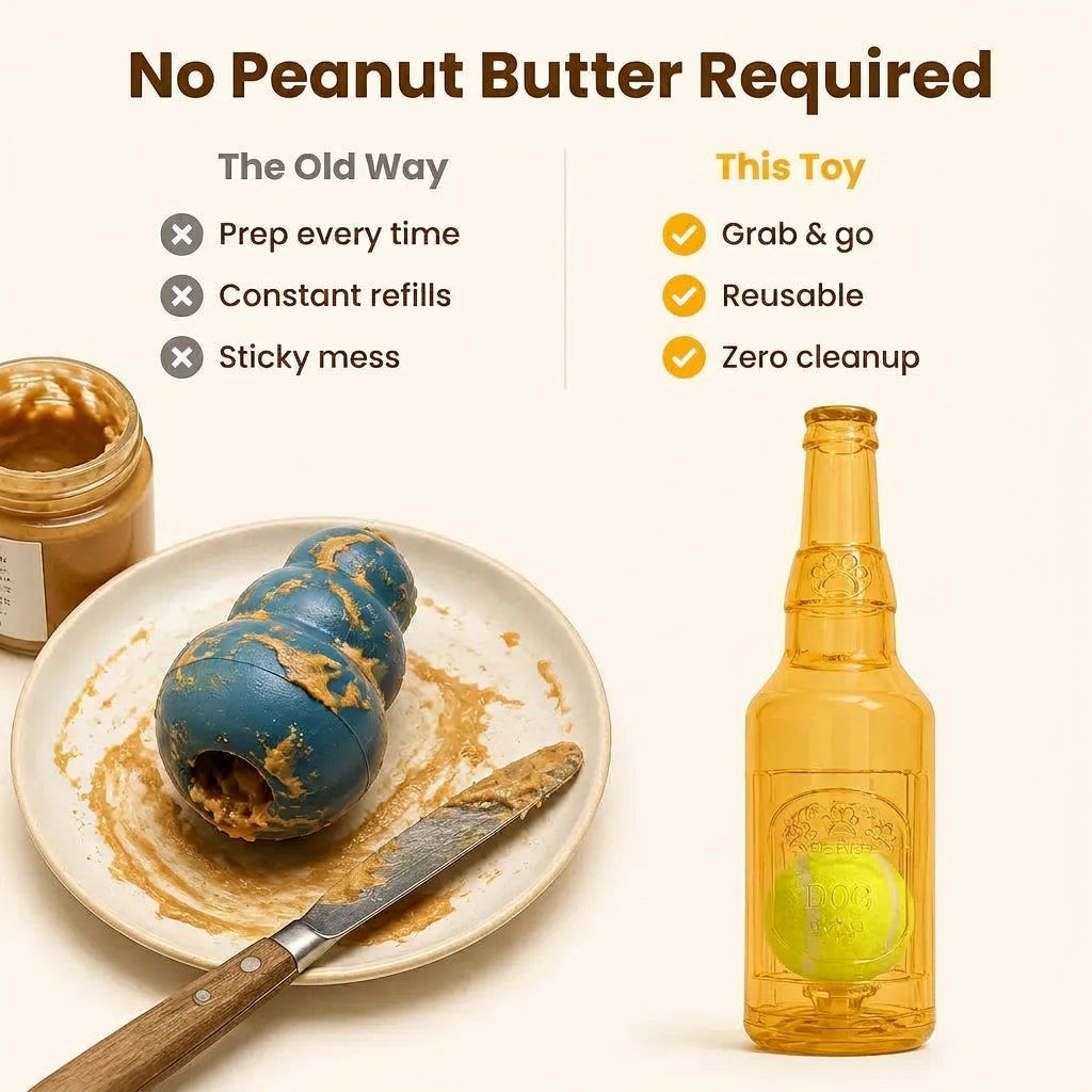 Squeaky Beer Bottle Dog Toy - view 4